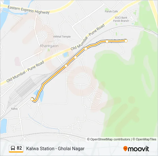 82 Bus Line Map