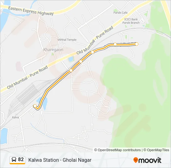 82 Bus Line Map