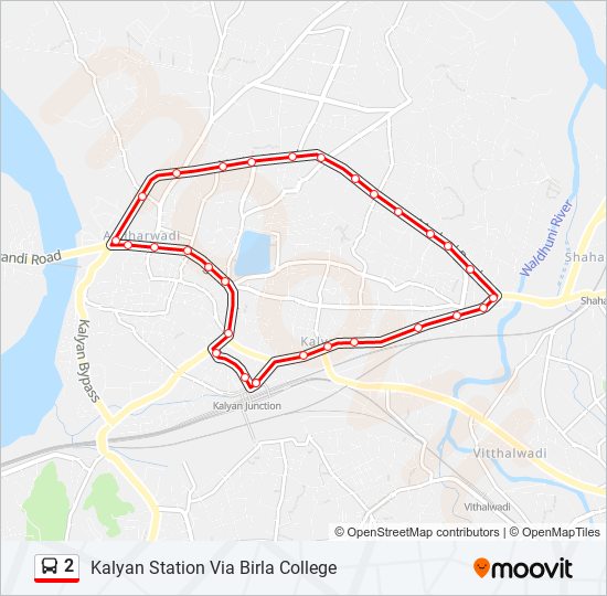 2 bus Line Map