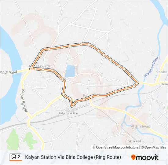 2 Bus Line Map