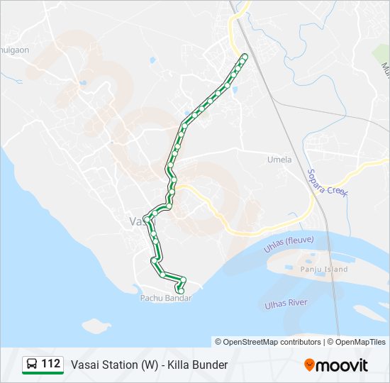 112 Bus Line Map