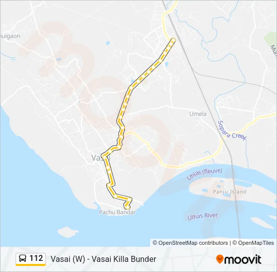 112 Bus Line Map