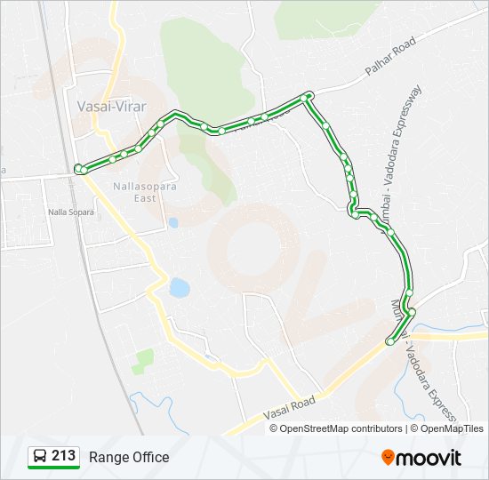 213 Route: Schedules, Stops & Maps - Range Office (Updated)