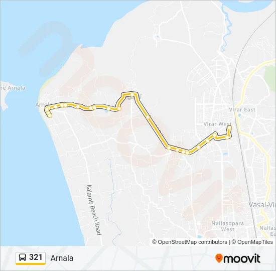 321 Bus Line Map