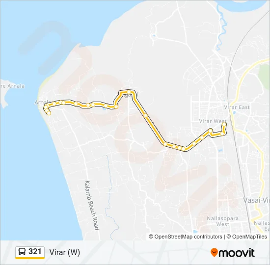 321 Bus Line Map