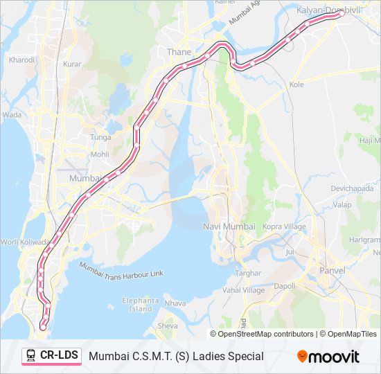 CR-LDS train Line Map