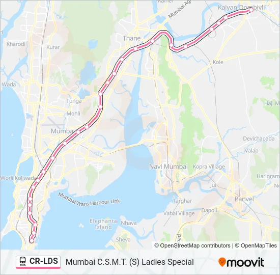 CR-LDS Train Line Map