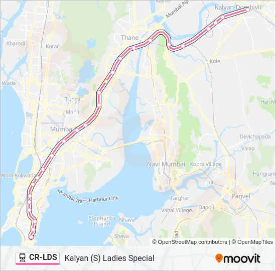 CR-LDS Train Line Map
