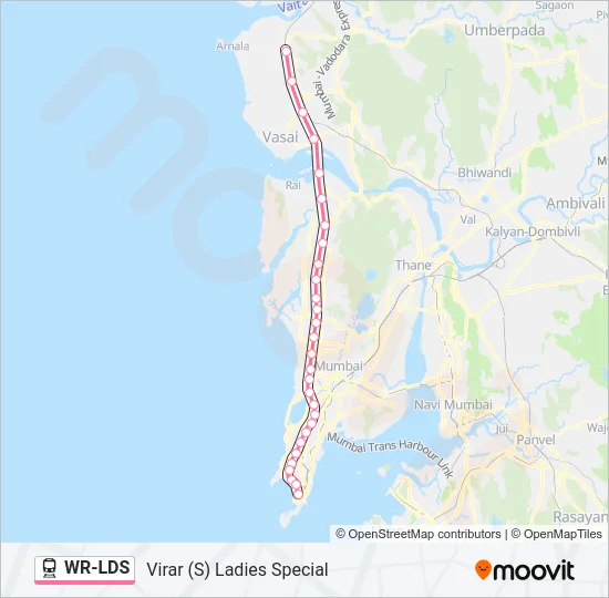 WR-LDS Train Line Map