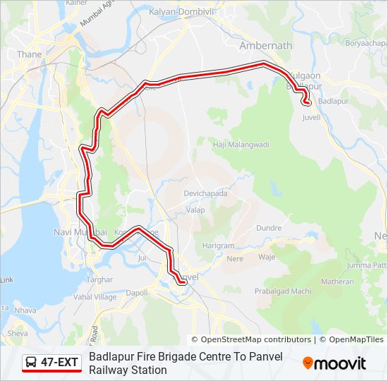 47-EXT bus Line Map