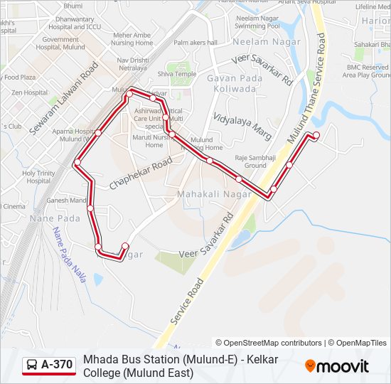 A-370 bus Line Map