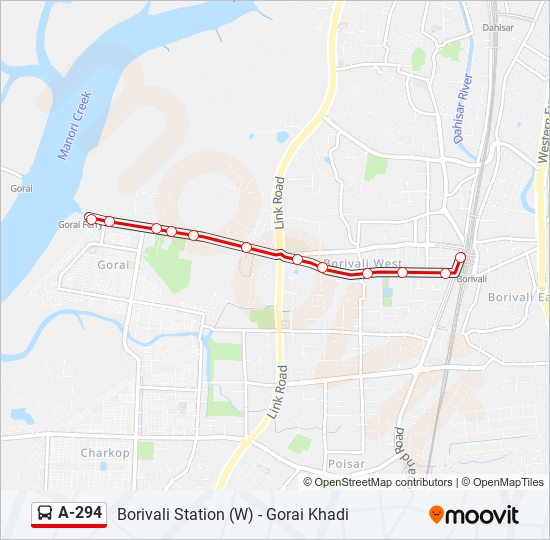 A-294 bus Line Map