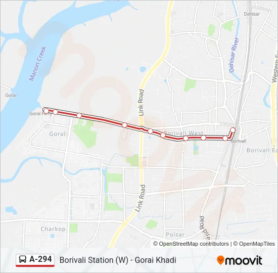 A-294 Bus Line Map