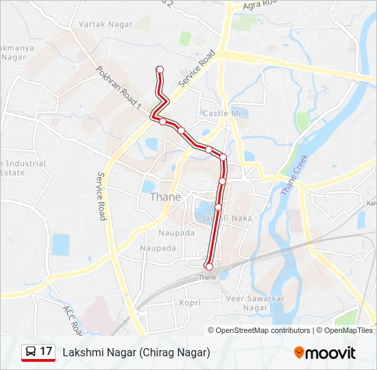 17 Bus Line Map