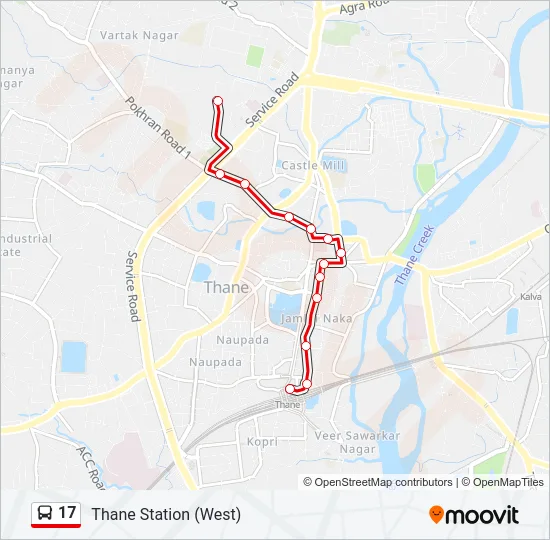 17 Bus Line Map