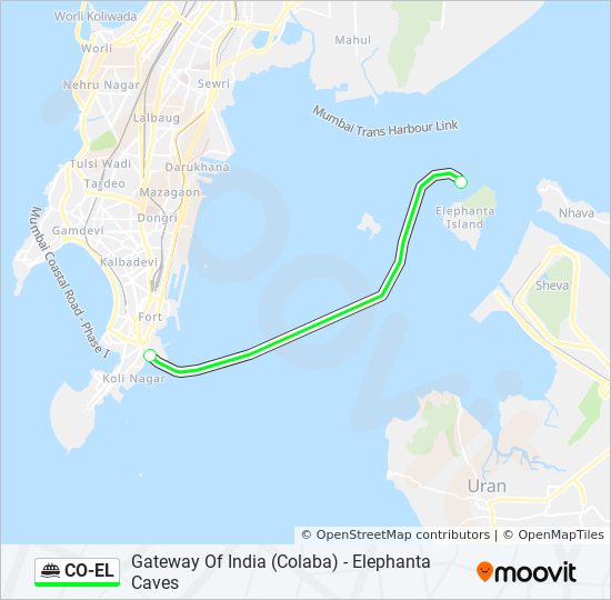 Mumbai Is In Which Direction Of India Coel Route: Schedules, Stops & Maps - Elephanta Caves (Updated)