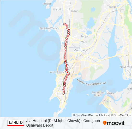 4LTD Bus Line Map