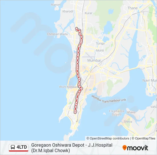 4LTD Bus Line Map