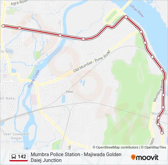142 Bus Line Map