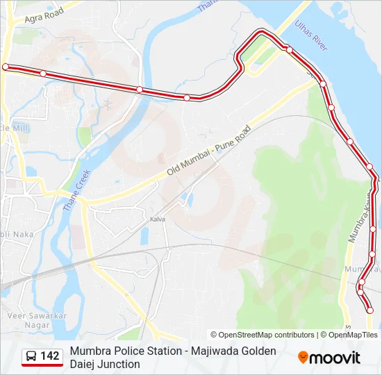 142 Bus Line Map