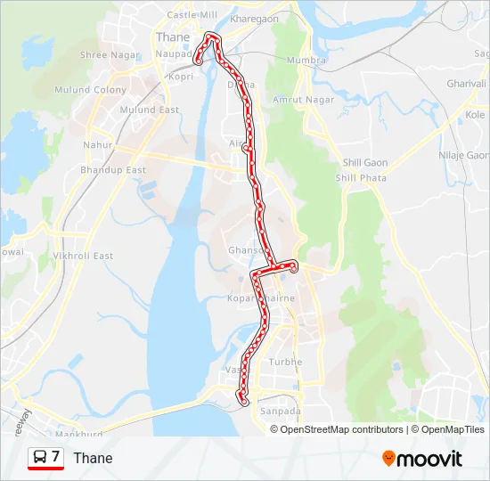 7 Bus Line Map