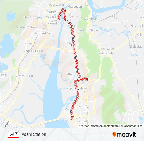 7 Bus Line Map