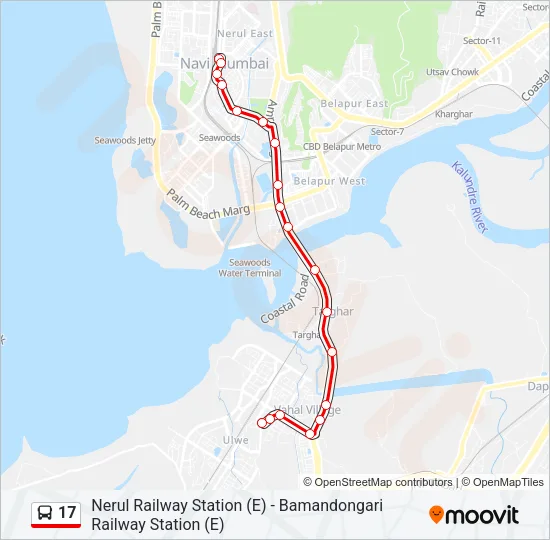 17 Bus Line Map