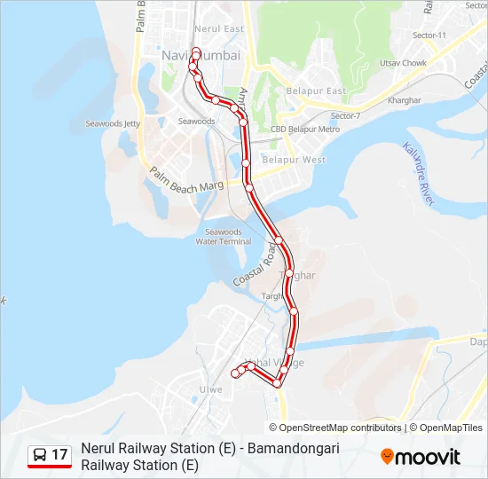 17 Bus Line Map