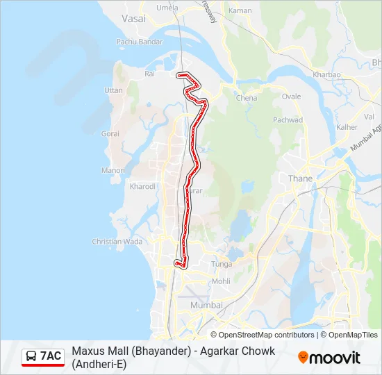 7AC Bus Line Map