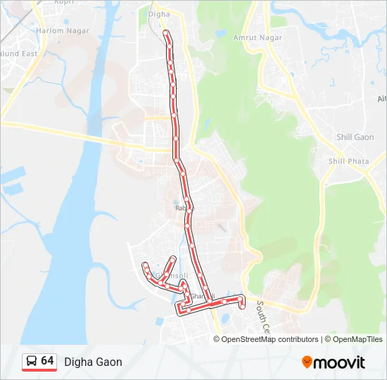 64 Bus Line Map