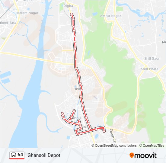 64 bus Line Map