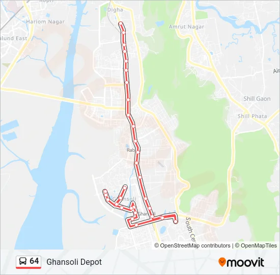 64 Bus Line Map