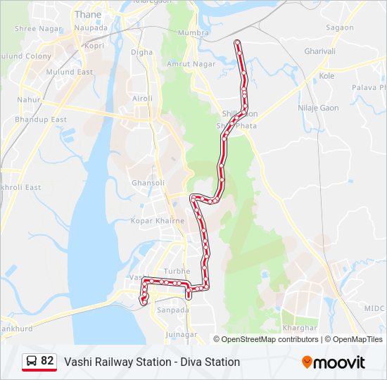 82 Bus Line Map