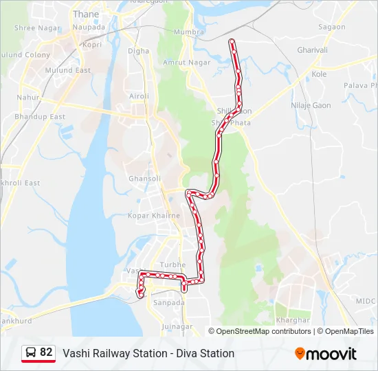 82 Bus Line Map