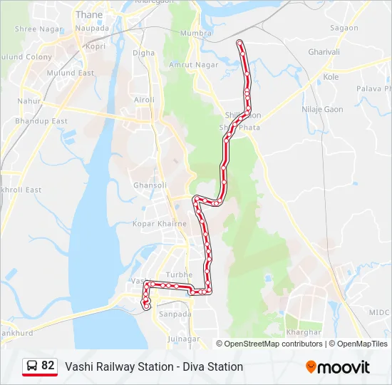 82 Bus Line Map