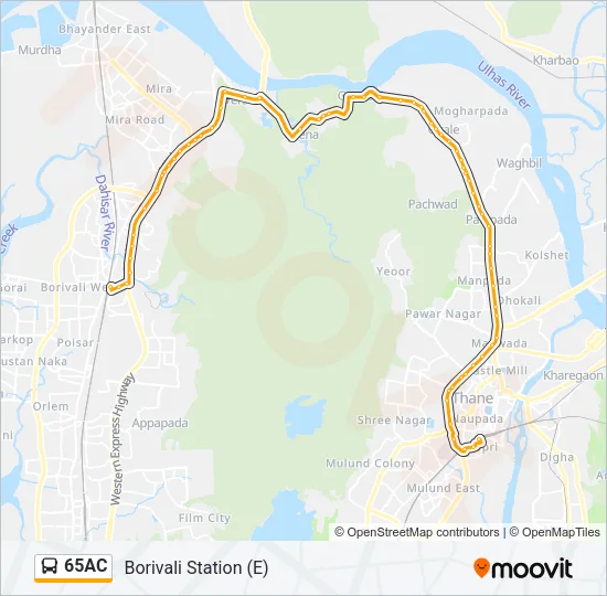 65AC Bus Line Map