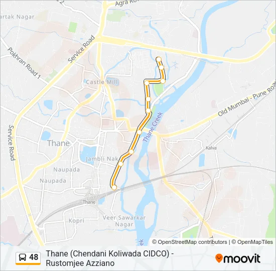 48 Bus Line Map