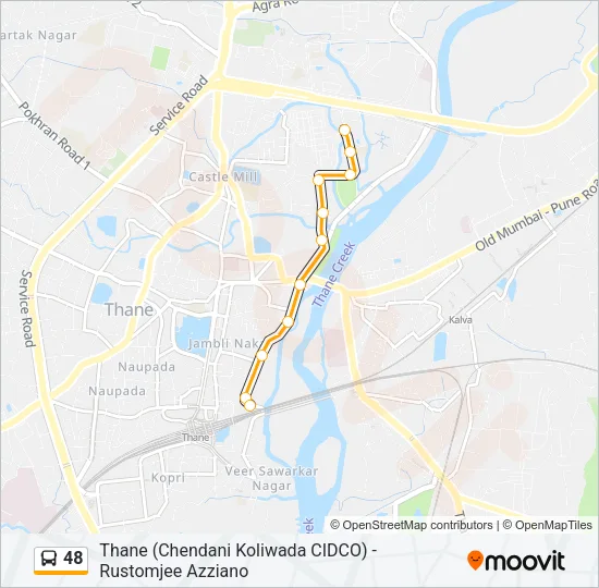 48 Bus Line Map