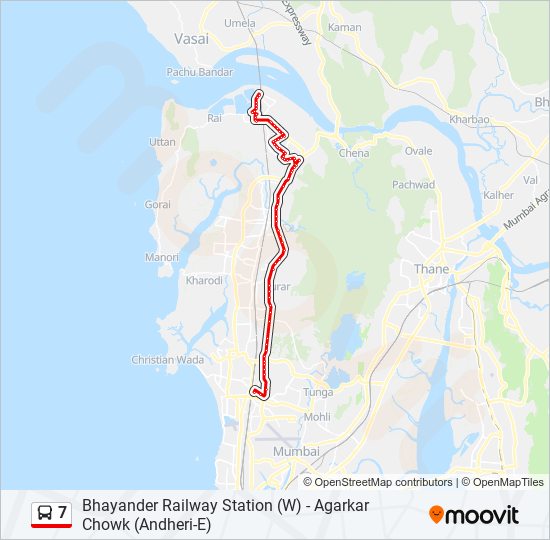 7 bus Line Map