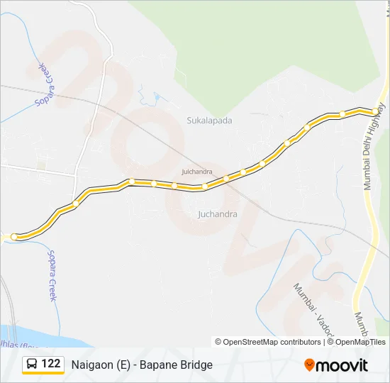122 Bus Line Map