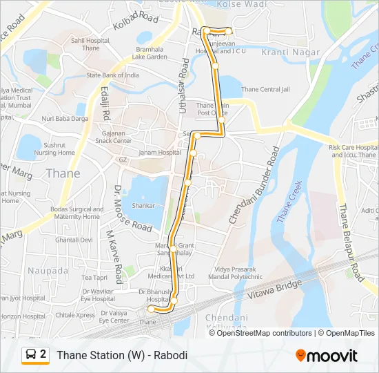 2 Bus Line Map