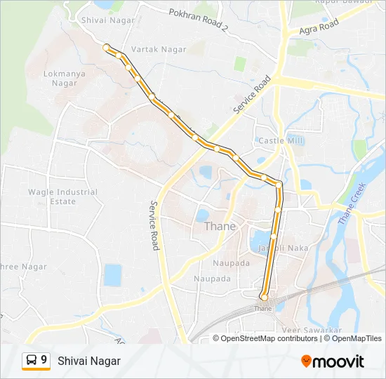 9 Bus Line Map