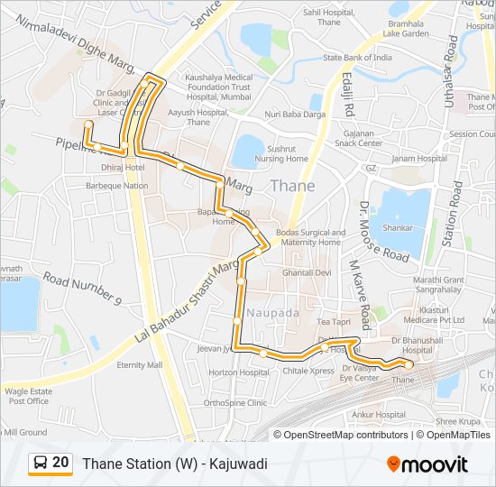 20 bus Line Map