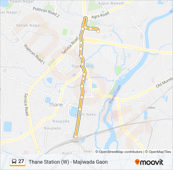 27 Bus Line Map