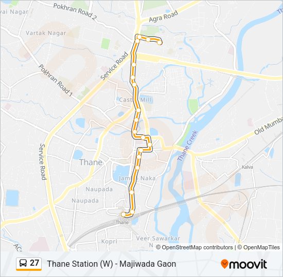 27 Bus Line Map