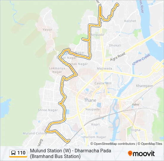 110 Bus Line Map