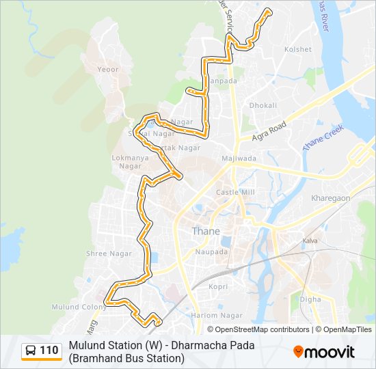 110 Bus Line Map