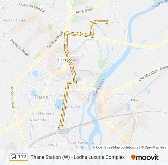 112 Bus Line Map