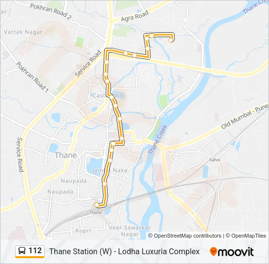 112 Bus Line Map