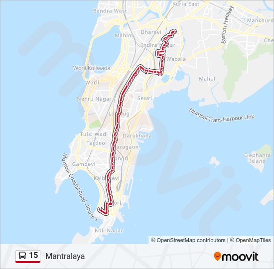 15 bus Line Map